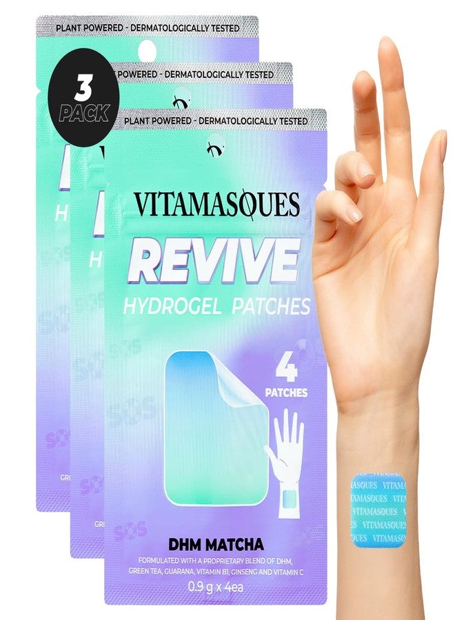 Vitamasques Recovery Patch, Reviveme Wellness Hydrogel Patch (3-Pack) - Revive Vitamin Patches with DHM, Green Tea, Guarana, & Vitamin B1 - Korean Skin Care Energy Patches for Adults - Image 1